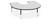 Tuf Top Height Adjustable Horseshoe Top Table