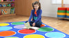 Rainbow Circles Placement Carpet