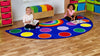 Rainbow Large Semi-Circle Placement Carpet