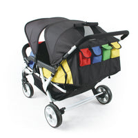 Familidoo 4-seater Budget Stroller - Multicolour with Raincover