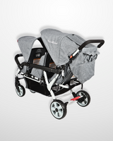 Familidoo 3 Seater Push Chair - Multi Seat Stroller + Free Rain Cover