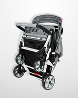 Familidoo 4 Seater Grey Lightweight Pushchair + Free Rain Cover