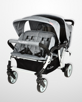 Familidoo 4 Seater Grey Lightweight Pushchair + Free Rain Cover