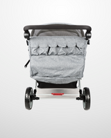 Familidoo Lightweight Grey Multi Seat Stroller - 6 Seater Pushchair + Rain Cover