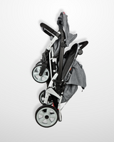 Familidoo Lightweight Grey Multi Seat Stroller - 6 Seater Pushchair + Rain Cover
