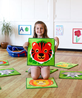 Animal Conservation™  Indoor/Outdoor Carpet Tiles - Pack  of 30