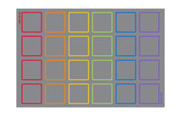 Essentials Rainbow Squares Carpet