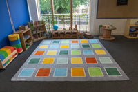 Rainforest Squares Placement Carpet