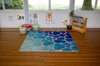 Water Droplet Super Deluxe Carved Carpet