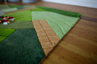 Aerial Landscape Super Deluxe Carved Carpet