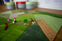 Aerial Landscape Super Deluxe Carved Carpet