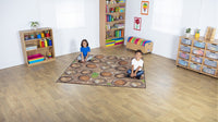 Natural World Woodland and Minibeasts Double Sided Carpet
