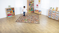 Natural World Woodland and Minibeasts Double Sided Carpet