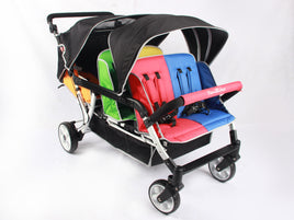 6-seater Familidoo Budget Stroller - Multicolour plus Rain cover