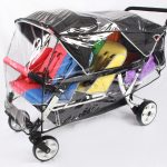 6-seater Familidoo Budget Stroller - Multicolour plus Rain cover