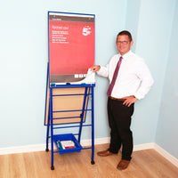 Standard A-Frame Mobile Magnetic Drywipe Easel Double Boarded