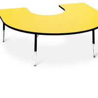 Tuf Top Height Adjustable Horseshoe Top Table