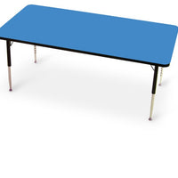 Tuf-Top Height Adjustable Rectangular Top Table