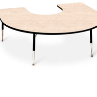 Tuf Top Height Adjustable Horseshoe Top Table