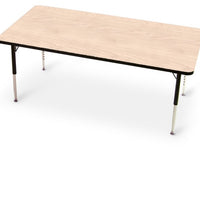 Tuf-Top Height Adjustable Rectangular Top Table