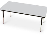 Tuf-Top Height Adjustable Rectangular Top Table