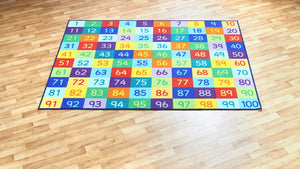 Rainbow 1-100 Numbers Carpet