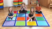 Rainbow Square Placement Carpet