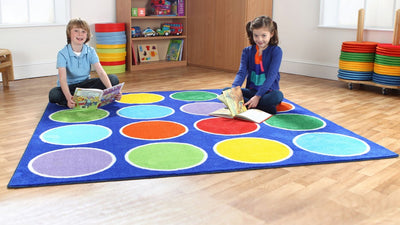 Rainbow Circles Placement Carpet