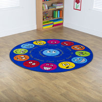 Emotions Circular Placement Carpet