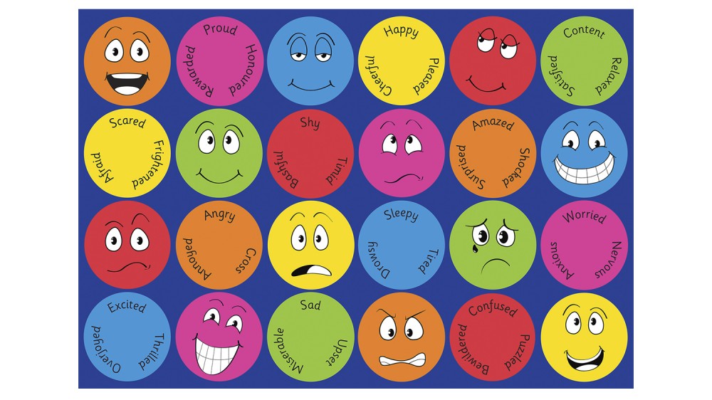 Emotions Rug Emotions Rectangular Placement Carpet | JDM Education