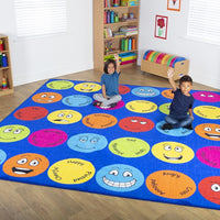 Emotions Large Square Placement Carpet