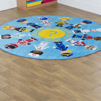 Professions Circular Carpet