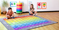100 Square Counting Grid Carpet