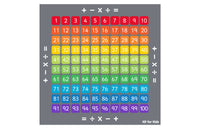 100 Square Counting Grid Carpet