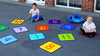 Rainbow 1-24 Numbers Mini Mat Squares & Holdall Indoor & Outdoor