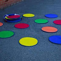 Rainbow Circle Outdoor Mats with Free Holdall Set of 30