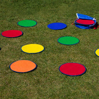 Rainbow Circle Outdoor Mats with Free Holdall Set of 30