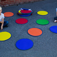 Rainbow Circle Outdoor Mats with Free Holdall Set of 30