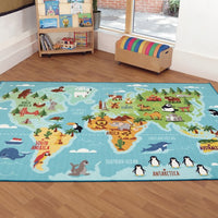 Animals and Places of the World Carpet