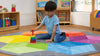 Decorative Rainbow Circular Polygon Carpet