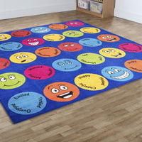 Emotions Large Square Placement Carpet