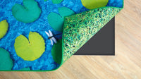 Natural World Grass and Lily Pads Double Sided Carpet