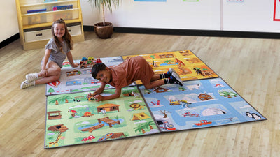 Small World Road Map Set 2 Indoor / Outdoor Carpets