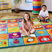 Square Alphabet Carpet