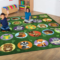 Woodland Animal Placement Carpet