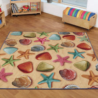 Natural World Ocean and Beach Double Sided Carpet
