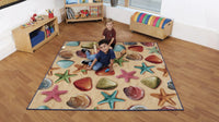 Natural World Ocean and Beach Double Sided Carpet