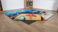 Natural World Ocean and Beach Double Sided Carpet