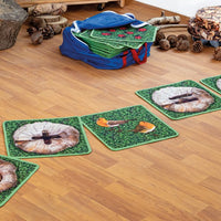 Natural World Counting Mini Carpets Indoor/Outdoor Pack of 35